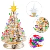 12" Gold Ceramic Christmas Tree Decoration