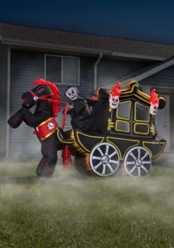 12 Ft Inflatable Halloween Carriage Decoration