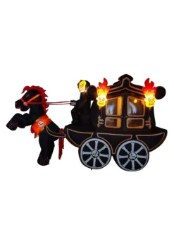 12 Ft Inflatable Halloween Carriage Decoration -Fun Costumes Shop 12 inflatable halloween carriage decoration alt 2
