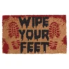 AMSCAN 17 Inch Bloody Footprint Halloween Doormat