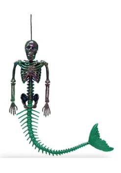 21" Oil Slick Mermaid Skeleton