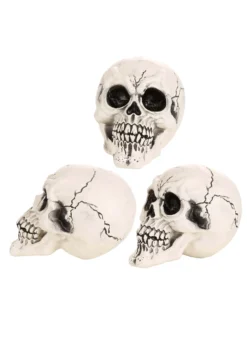 3-Pack Of Large Skulls Table Decoration -Fun Costumes Shop 3 pack of large skulls cy21082 alt 3