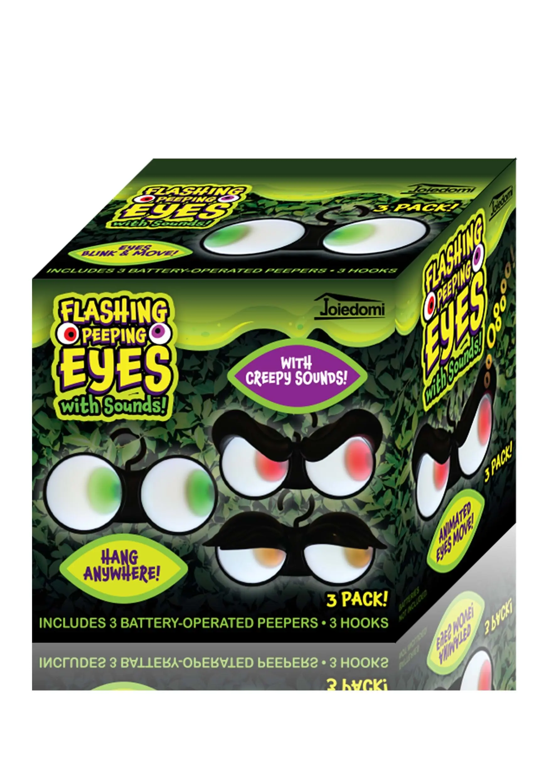3 Pack Sound-Activated Flashing Peeping Eyes Light Set 3 3 Pack Sound-Activated Flashing Peeping Eyes Light Set - Image 3