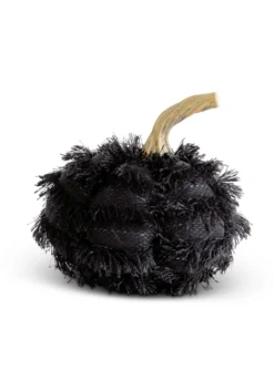 4" Black Fringe Pumpkin