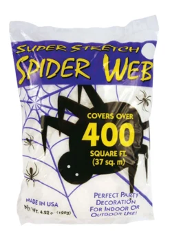 Fun World Super Stretch Spider Web - 400 Square Ft