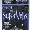 60g Large Black Spider Web With Spiders Decoration