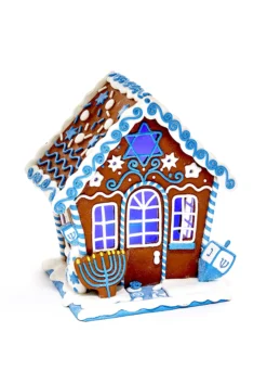 7 Inch Claydough LED Hanukkah Gingerbread House From Kurt Adler