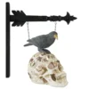 9 Inch LED Skull And Perched Crow Décor