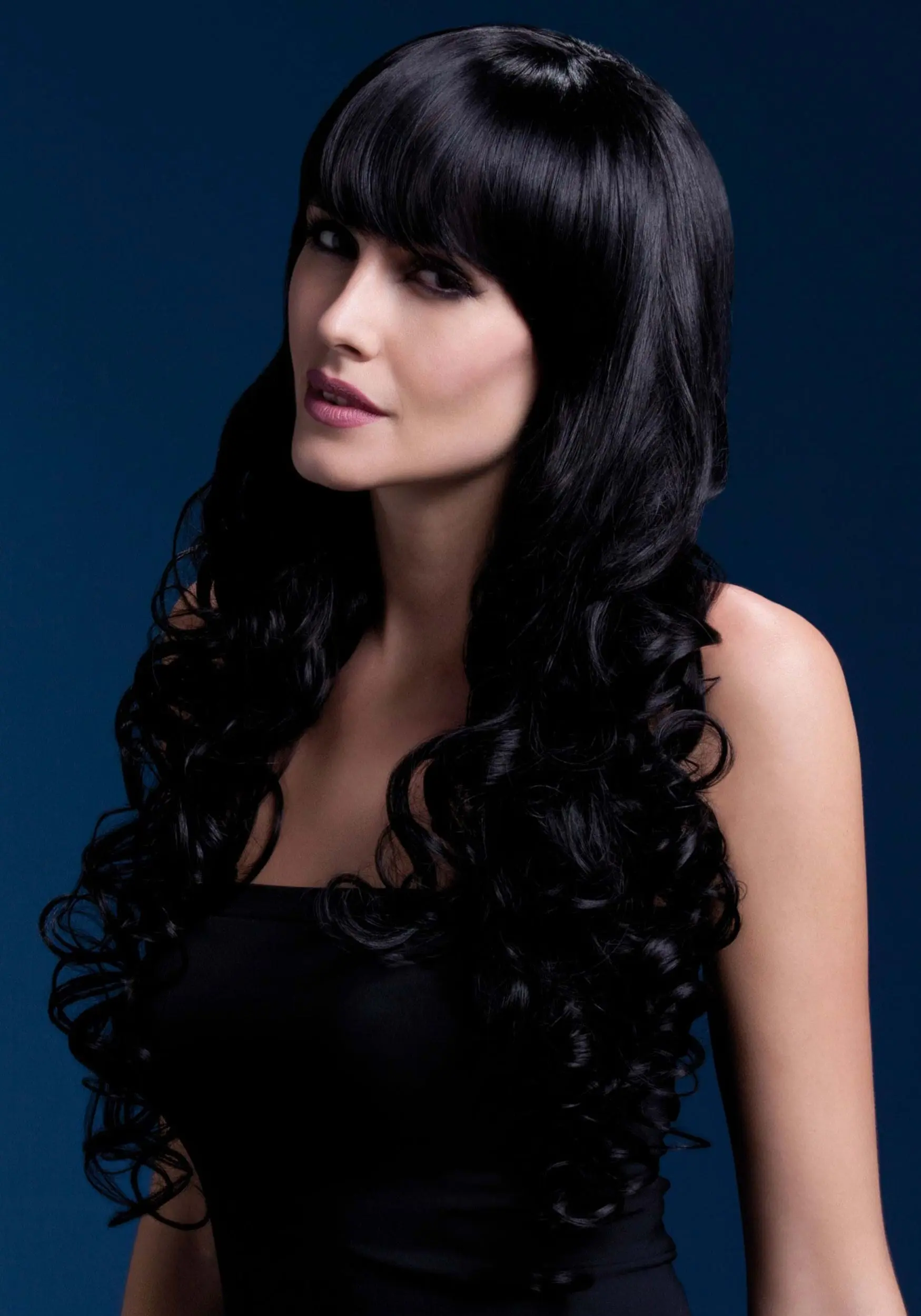 Smiffys Styleable Fever Isabelle Black Wig 1 Smiffys Styleable Fever Isabelle Black Wig