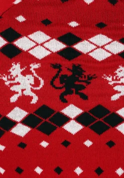 Adult 3D Krampus Head Ugly Christmas Sweater -Fun Costumes Shop adult 3d krampus head unisex ugly christmas sweater alt8