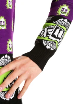 Beetlejuice Lydia Deetz Adult Halloween Sweater -Fun Costumes Shop adult beetlejuice lydia deetz ugly halloween sweater alt9