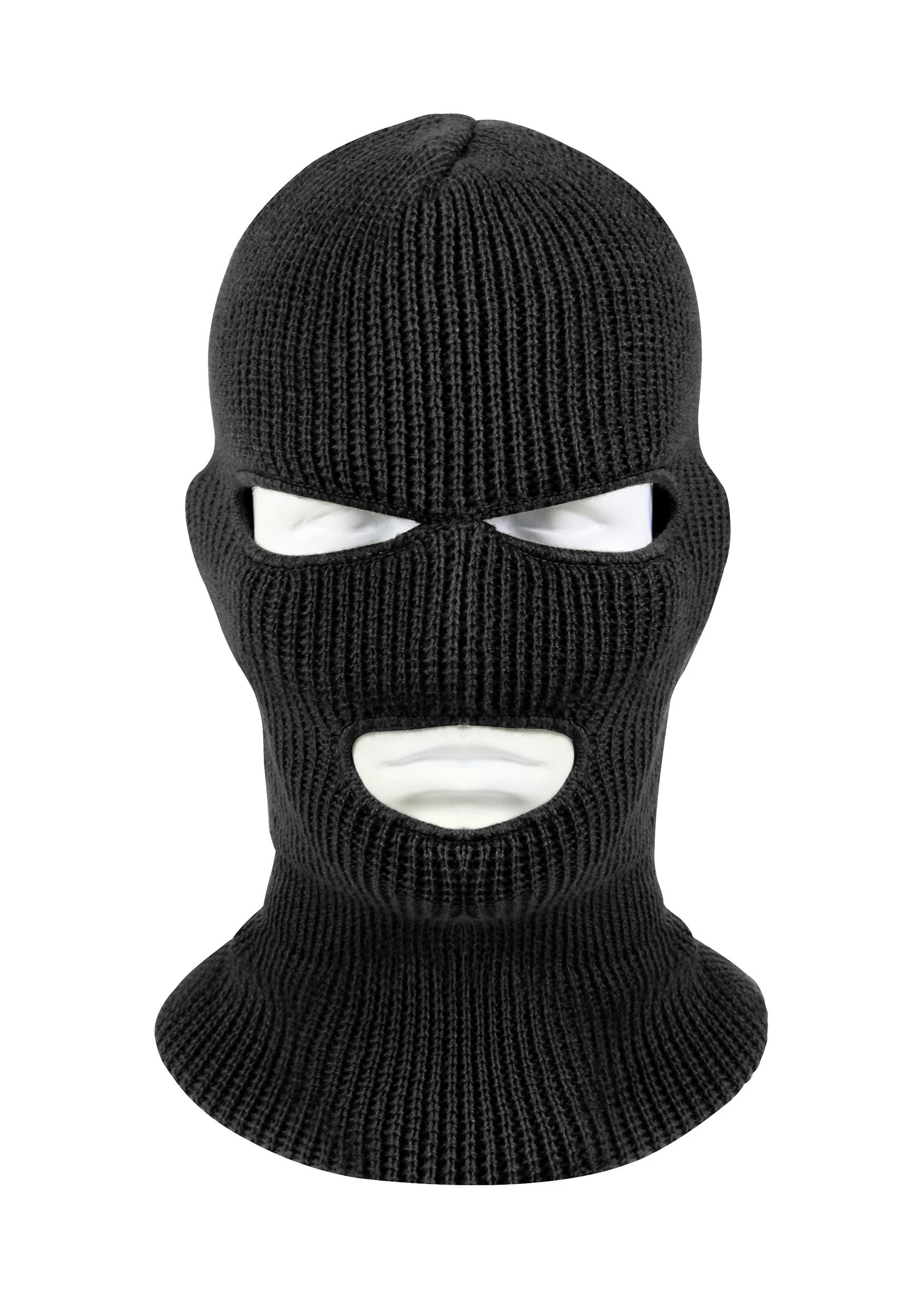 Adult Black 3-Hole Face Mask 1 Adult Black 3-Hole Face Mask