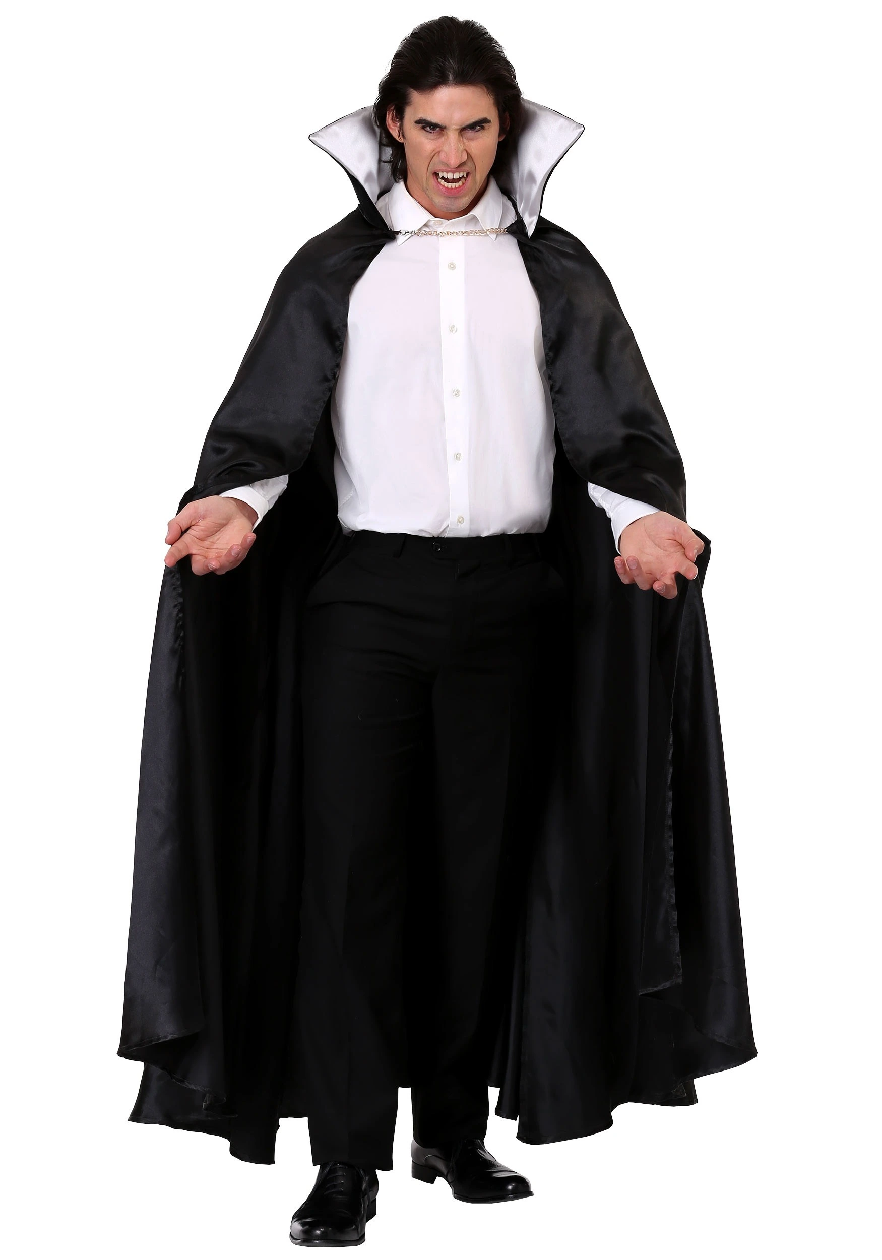 Adult's Black Vampire Cloak Costume 1 Adult's Black Vampire Cloak Costume
