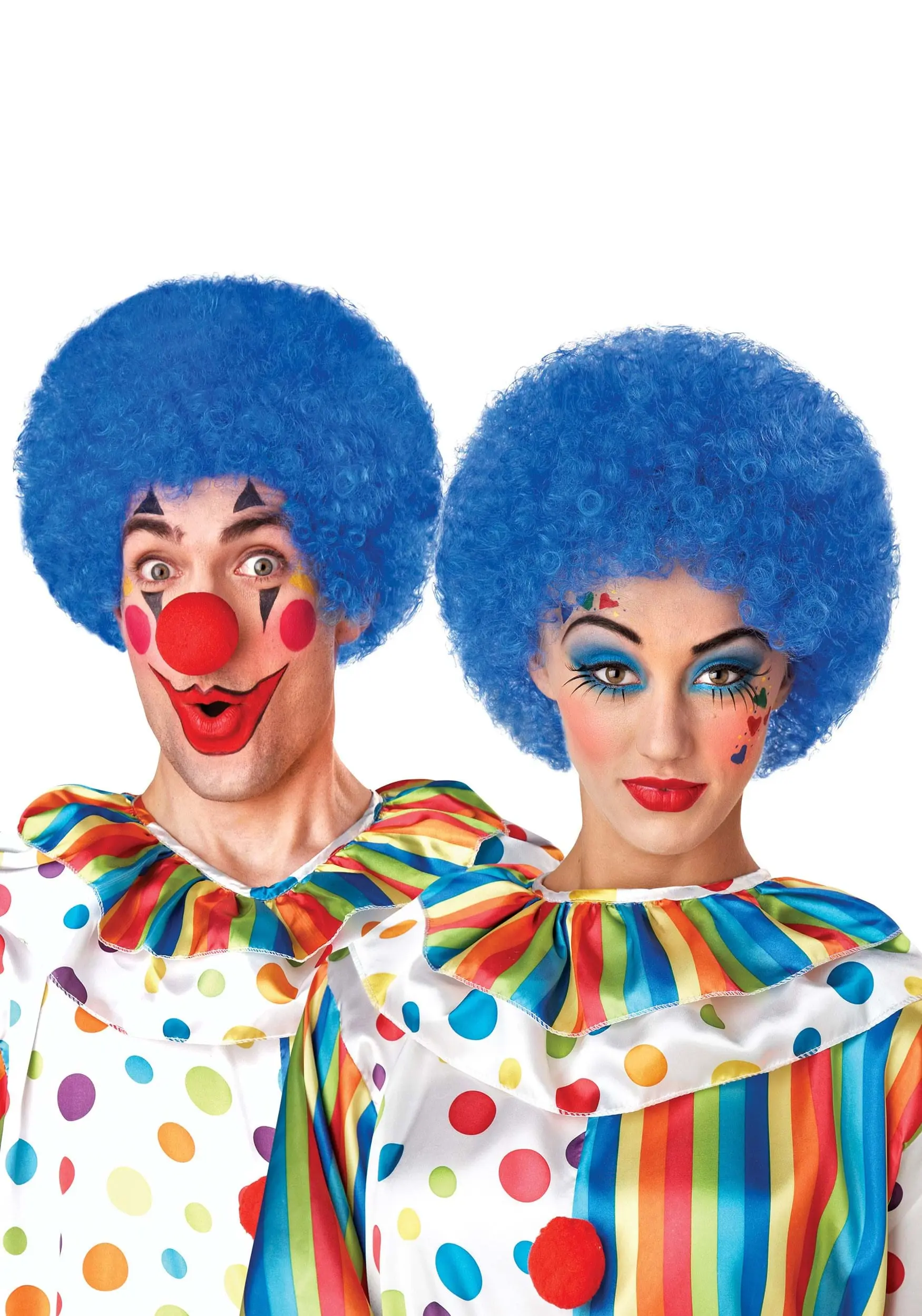 Blue Clown Wig For Adults 1 Blue Clown Wig For Adults