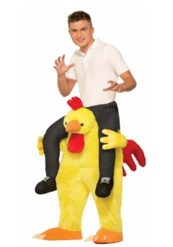 Chicken Fight Ride On Adult Costume
