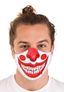 Adult's Clown Sublimated Face Mask