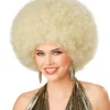 Deluxe Blonde Afro Wig For Adults