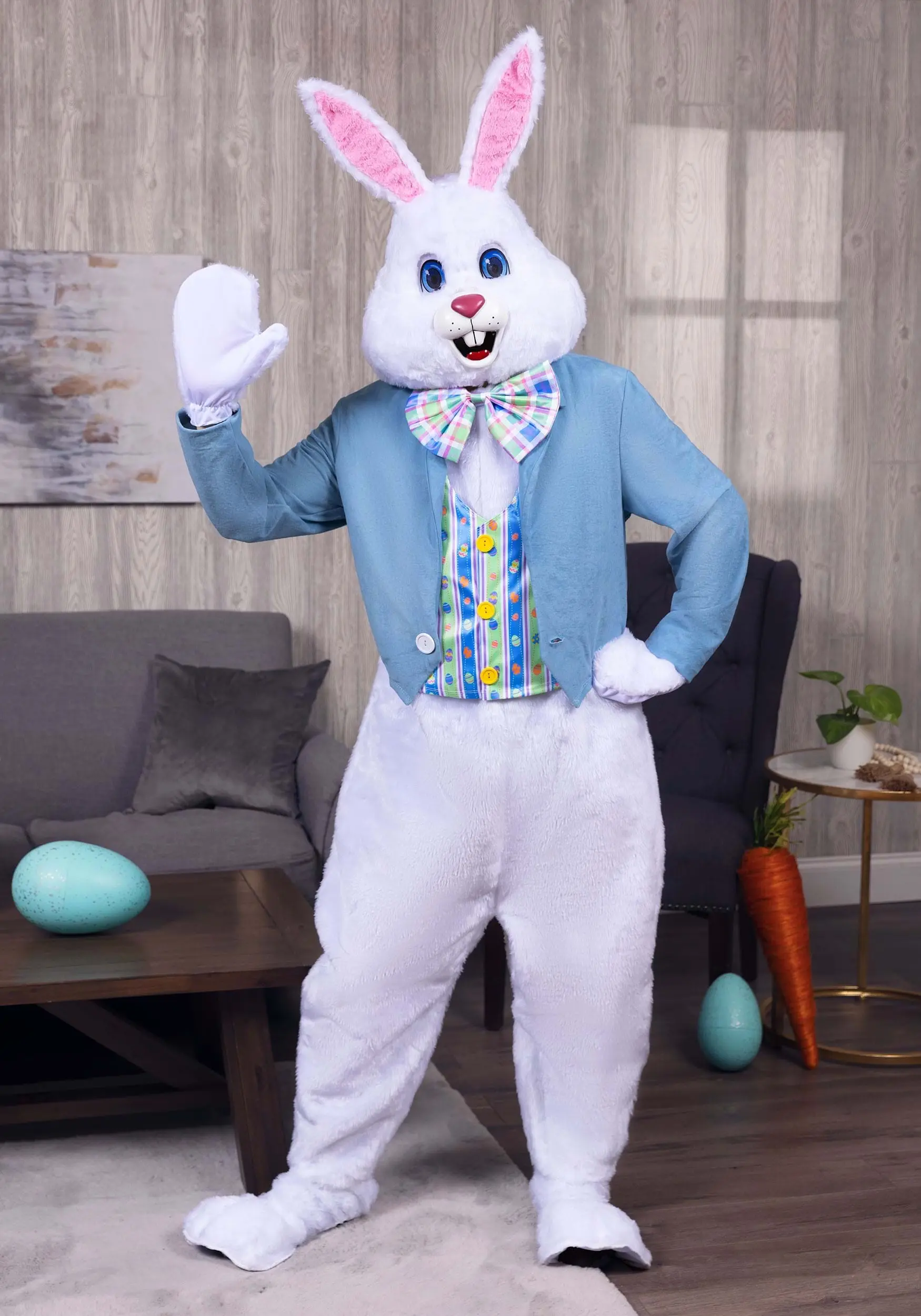 Adult Deluxe Easter Bunny Costume 1 Adult Deluxe Easter Bunny Costume