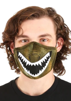 Adult's Dinosaur Sublimated Face Mask