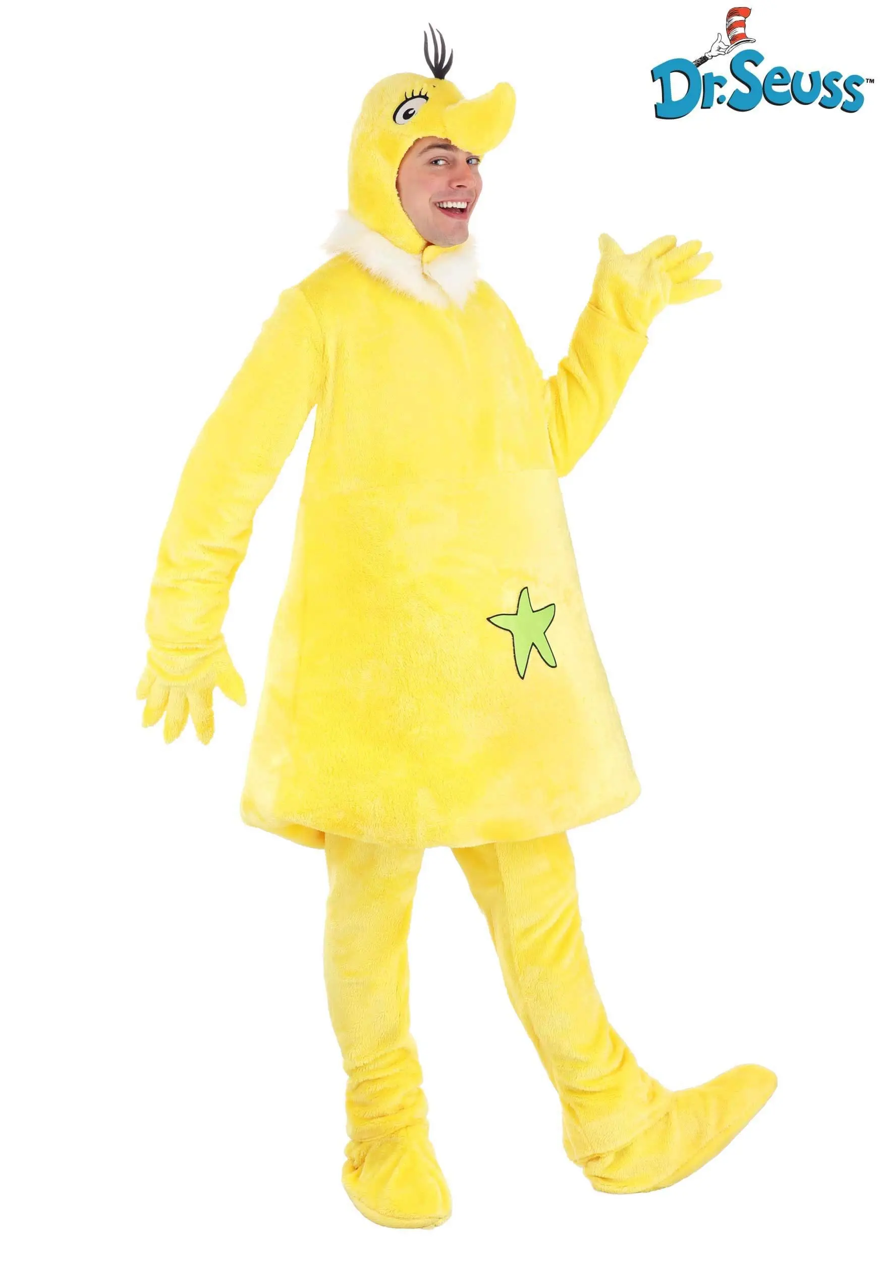Dr. Seuss Star Bellied Sneetch Adult Costume 1 Dr. Seuss Star Bellied Sneetch Adult Costume