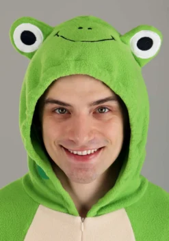 Frog Onesie Costume For Adults -Fun Costumes Shop adult frog onesie costume alt 2