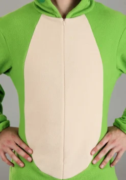 Frog Onesie Costume For Adults -Fun Costumes Shop adult frog onesie costume alt 3