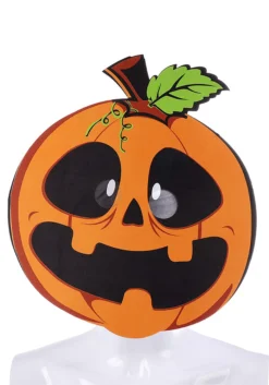 Grinning Jack-O-Lantern Mask For Adults