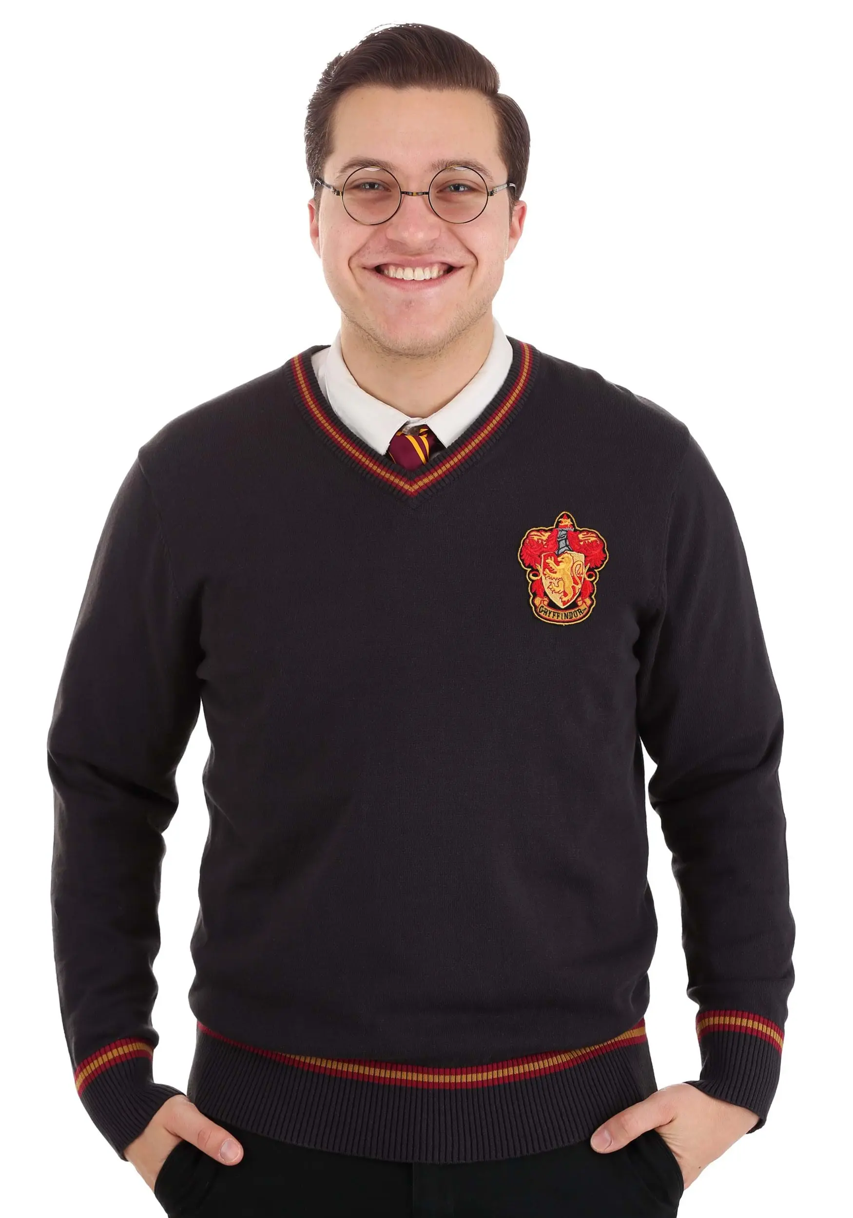 Adult Harry Potter Gryffindor Uniform Sweater 3 Adult Harry Potter Gryffindor Uniform Sweater - Image 3
