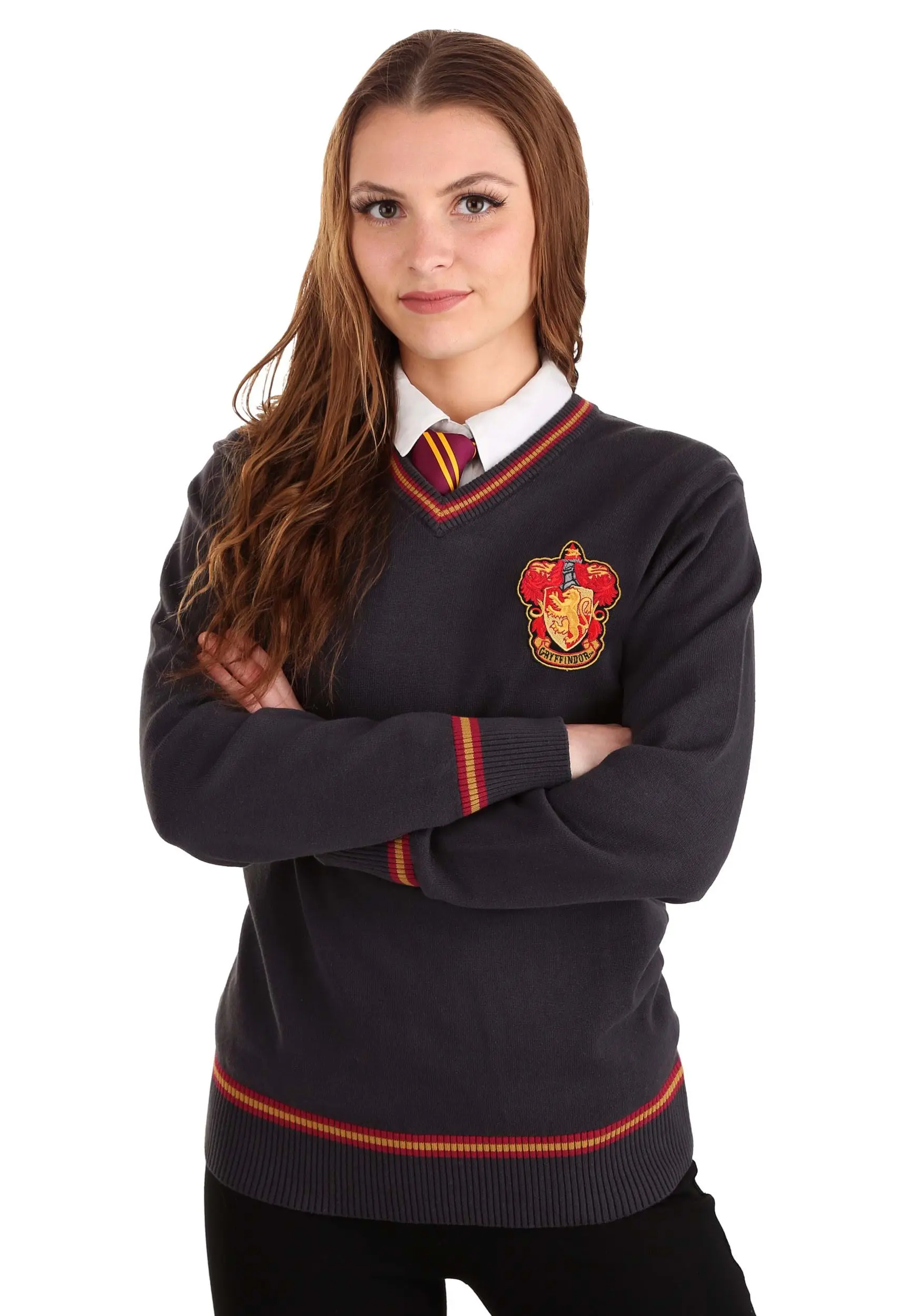 Adult Harry Potter Gryffindor Uniform Sweater 4 Adult Harry Potter Gryffindor Uniform Sweater - Image 4