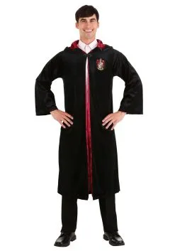 Harry Potter Adult Deluxe Gryffindor Robe -Fun Costumes Shop adult harry potter deluxe gryffindor robe 3