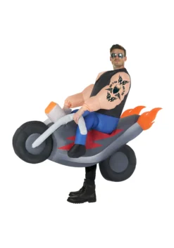 Inflatable Hell's Biker Costume For Adults