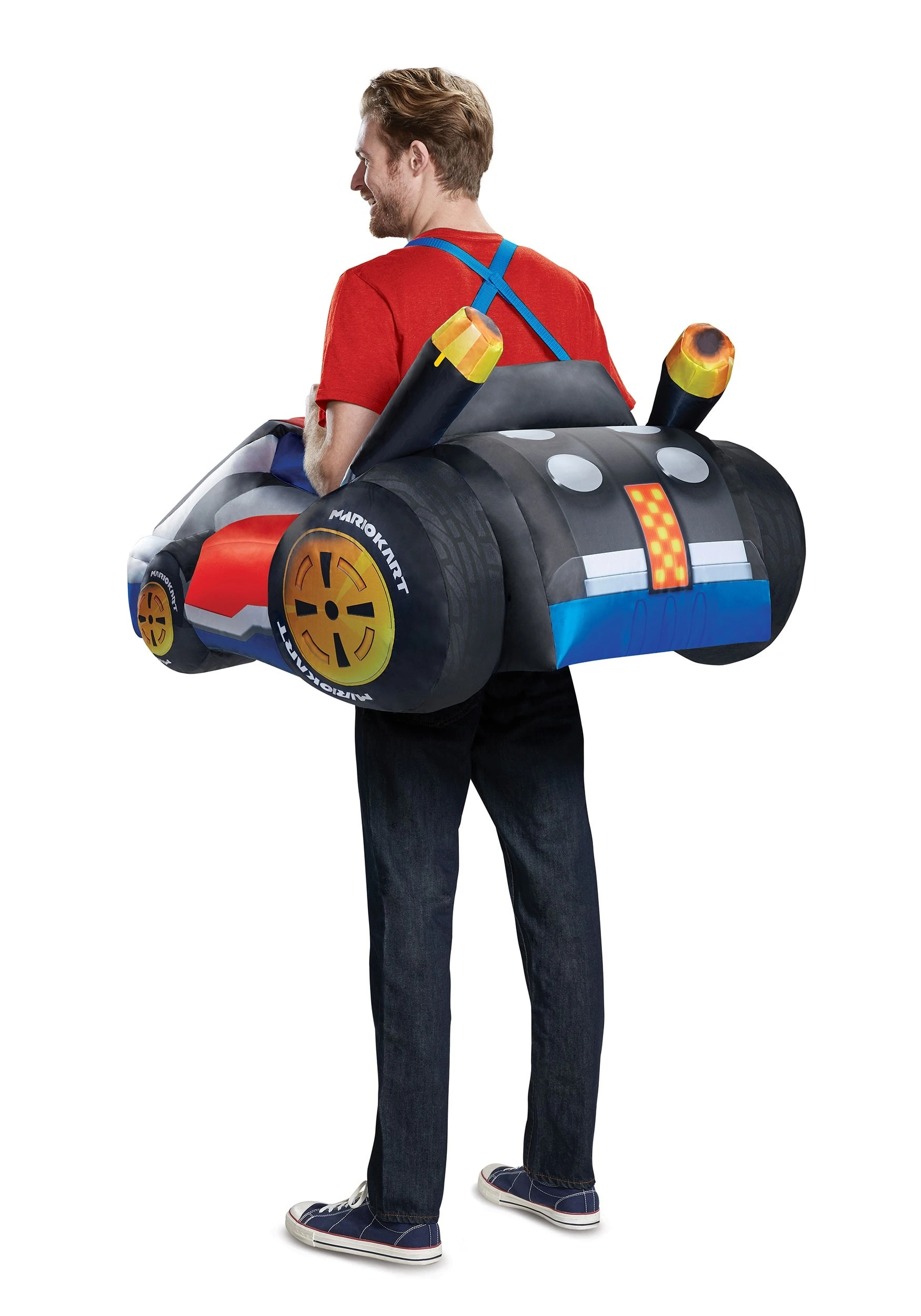 Disguise Adult Mario Kart Inflatable Kart Costume 2 Disguise Adult Mario Kart Inflatable Kart Costume - Image 2