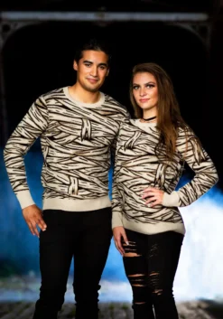 Mummy's Curse Halloween Sweater For Adults -Fun Costumes Shop adult mummys curse halloween sweater alt2