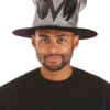 Silver Ovo Top Hat For Adults