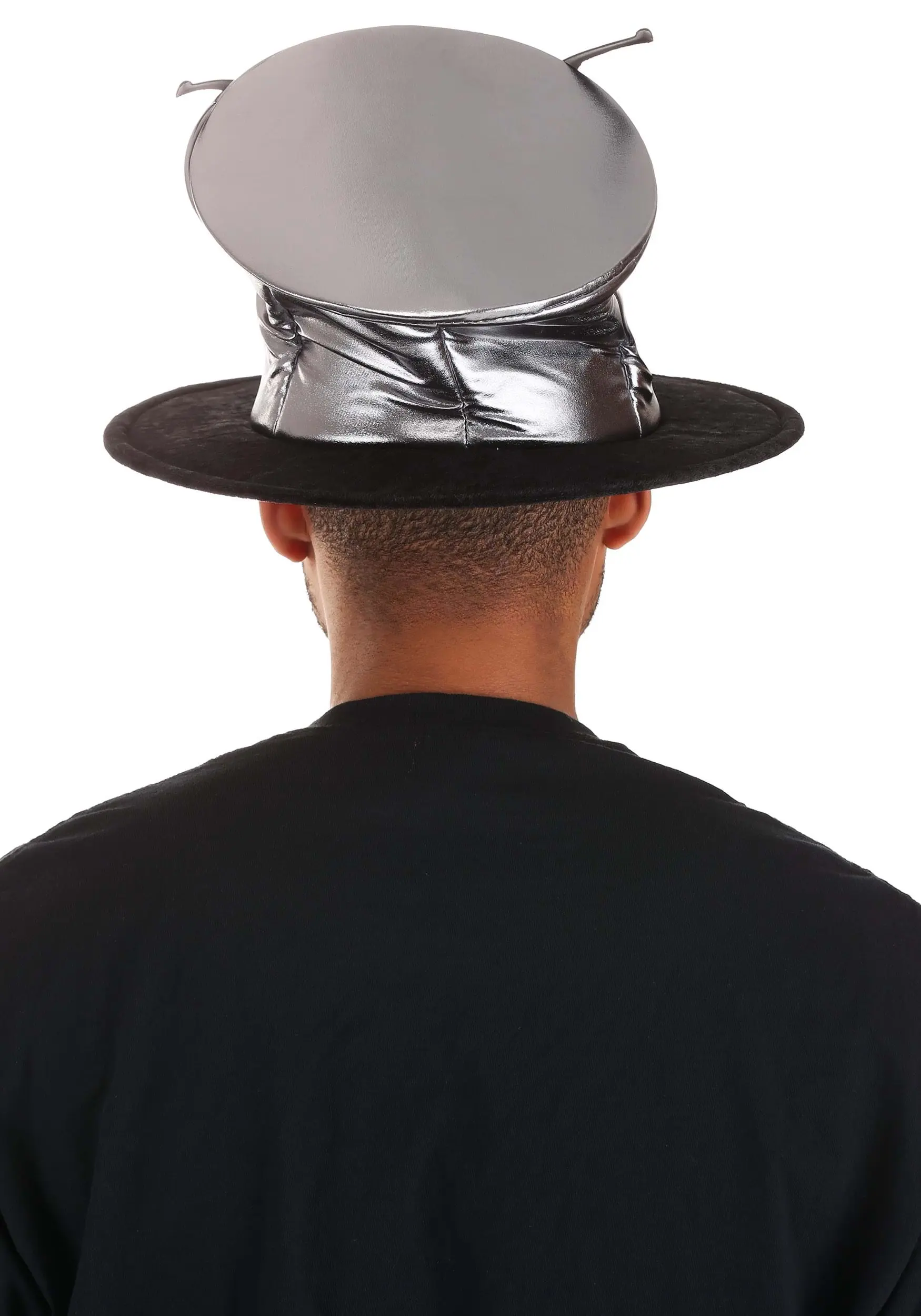 Silver Ovo Top Hat For Adults 2 Silver Ovo Top Hat For Adults - Image 2