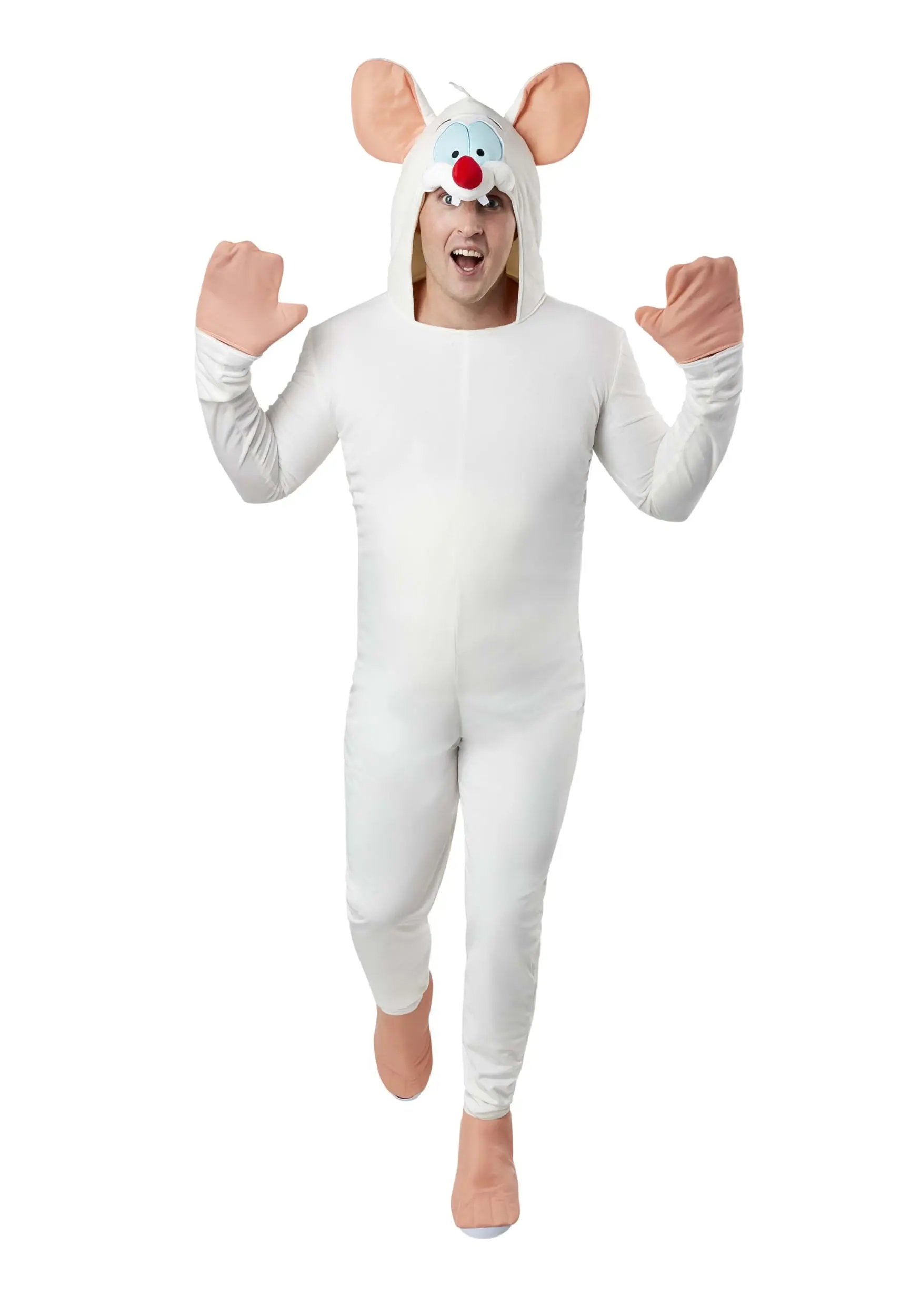 Pinky And The Brain Pinky Costume For Adults 4 Pinky And The Brain Pinky Costume For Adults - Image 4