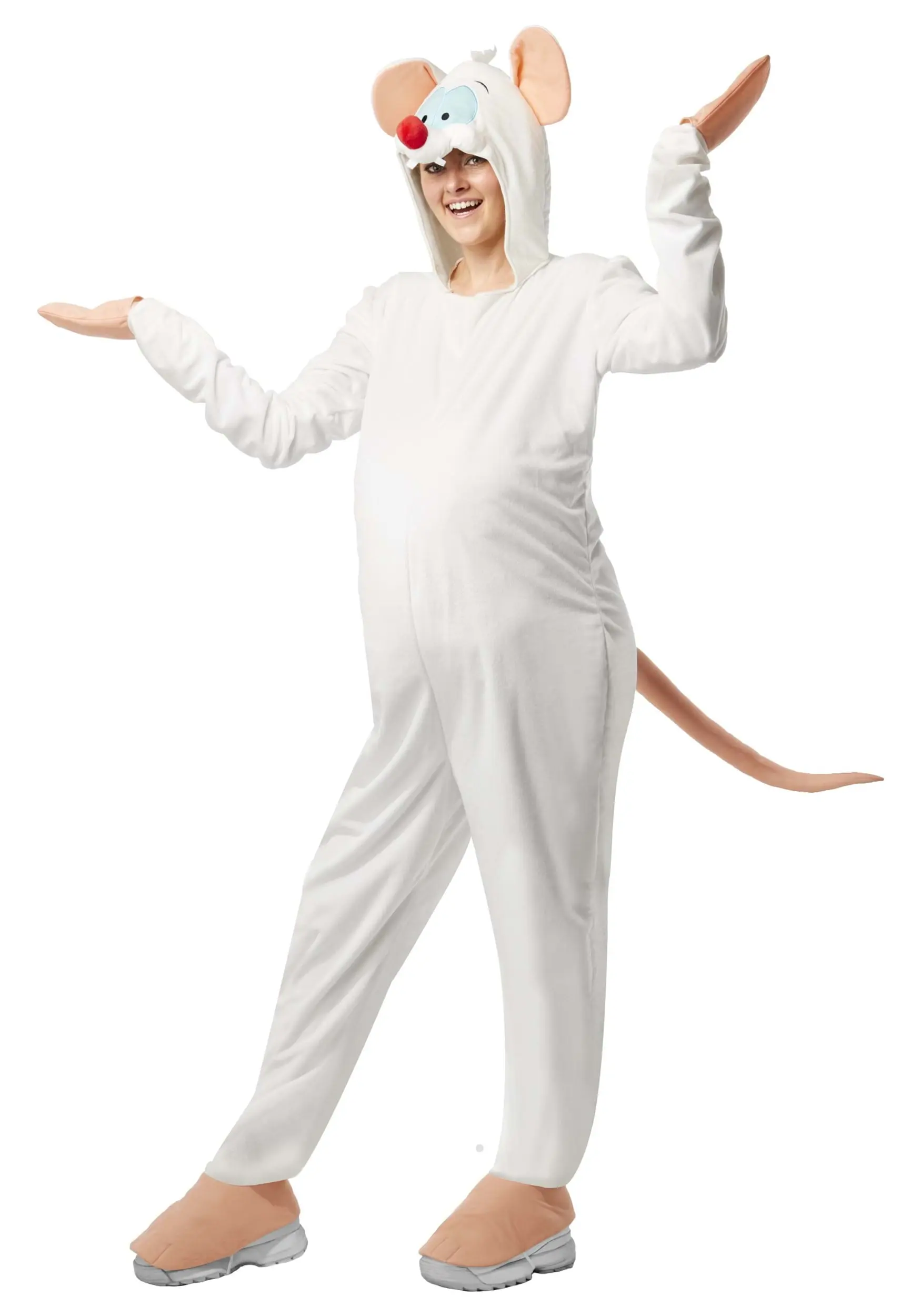 Pinky And The Brain Pinky Costume For Adults 1 Pinky And The Brain Pinky Costume For Adults