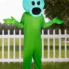 Adult Plants Vs Zombies Snow Pea Costume Jumpsuit