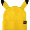 Adult Pokémon Pikachu 3D Cosplay Cuff Beanie