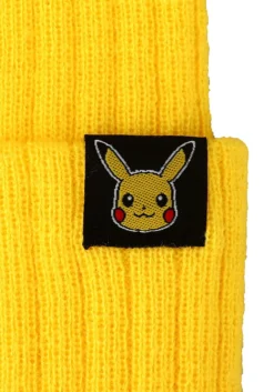 Adult Pokémon Pikachu 3D Cosplay Cuff Beanie -Fun Costumes Shop adult pokemon pikachu 3d cosplay cuff beanie alt 2