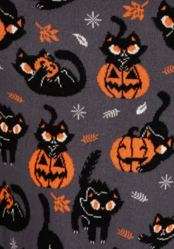 Adult Quirky Kitty Halloween Sweater -Fun Costumes Shop adult quirky kitty halloween sweater alt 3