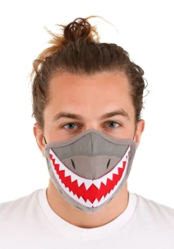 Adult's Shark Sublimated Face Mask