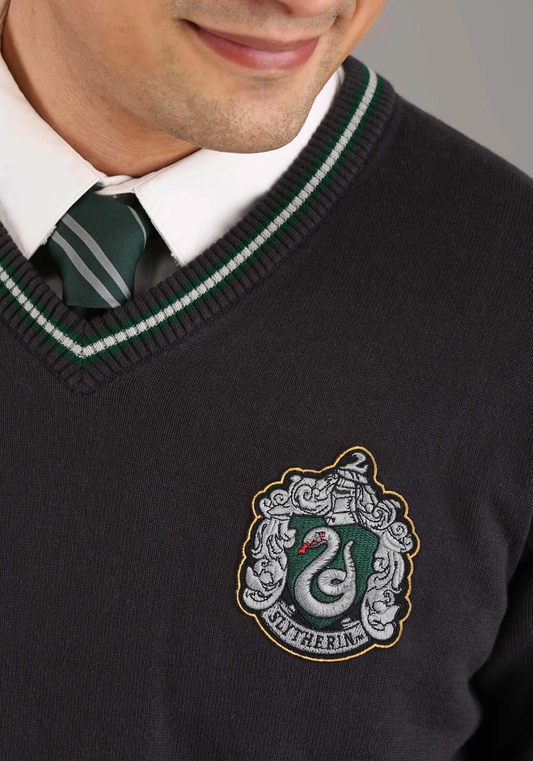 Adult Harry Potter Slytherin Uniform Sweater 6 Adult Harry Potter Slytherin Uniform Sweater - Image 6