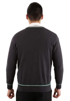 Adult Harry Potter Slytherin Uniform Sweater 10 Adult Harry Potter Slytherin Uniform Sweater -Fun Costumes Shop adult slytherin uniform harry potter sweater alt 2