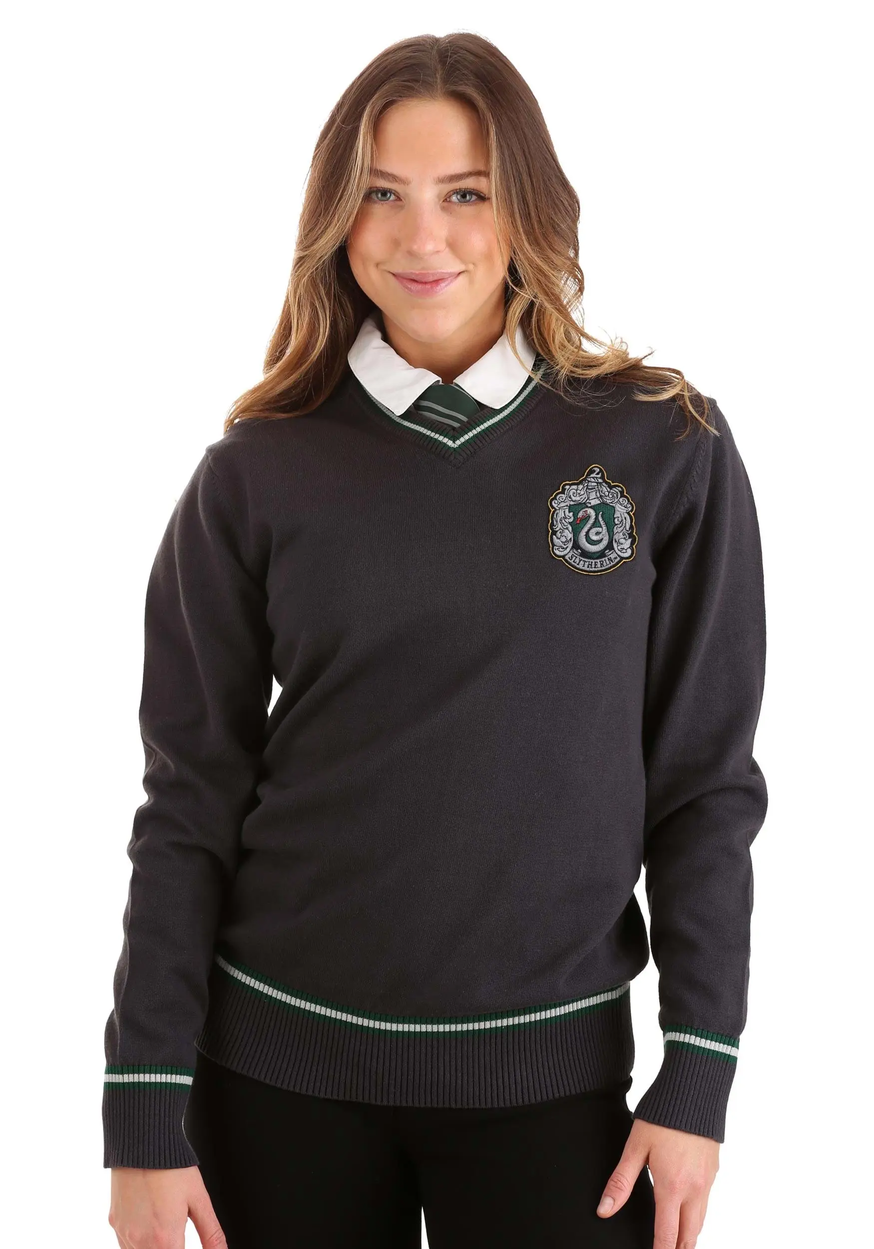 Adult Harry Potter Slytherin Uniform Sweater 3 Adult Harry Potter Slytherin Uniform Sweater - Image 3