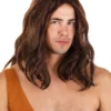 Tarzan Brown Wig For Adults