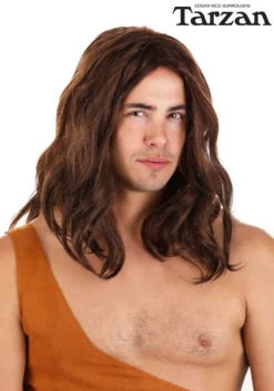 Tarzan Brown Wig For Adults