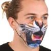 Adult Sublimated Tiger Face Mask
