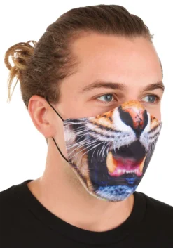 Adult Sublimated Tiger Face Mask