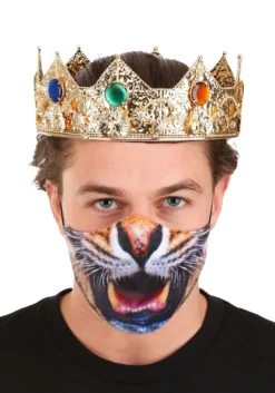 Adult Sublimated Tiger Face Mask 5 Adult Sublimated Tiger Face Mask -Fun Costumes Shop adult tiger sublimated face mask alt 2